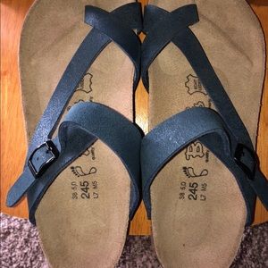Birkenstock Birki’s Toe Loop Sandal Navy Blue